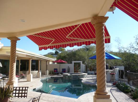 Partially Extended - Patio Shade